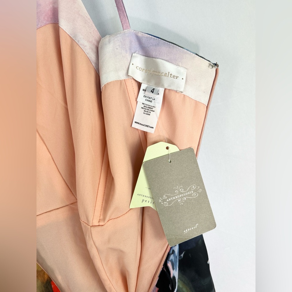 NWT Anthropologie Corey Lynn Calter Daybreak Dress Watercolor - Read - Picture 8 of 11